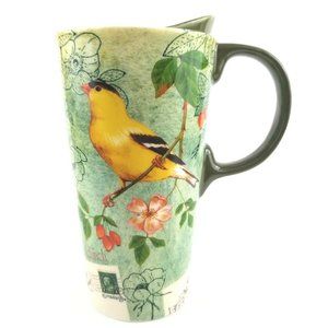 American Goldfinch Postcard Ceramic 16oz Tumbler